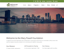 Tablet Screenshot of marypowellfoundation.org